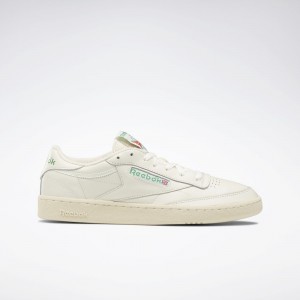 Chalk / Paperwhite / Glen Green Reebok Club C 85 Vintage Shoes | 276139CLX